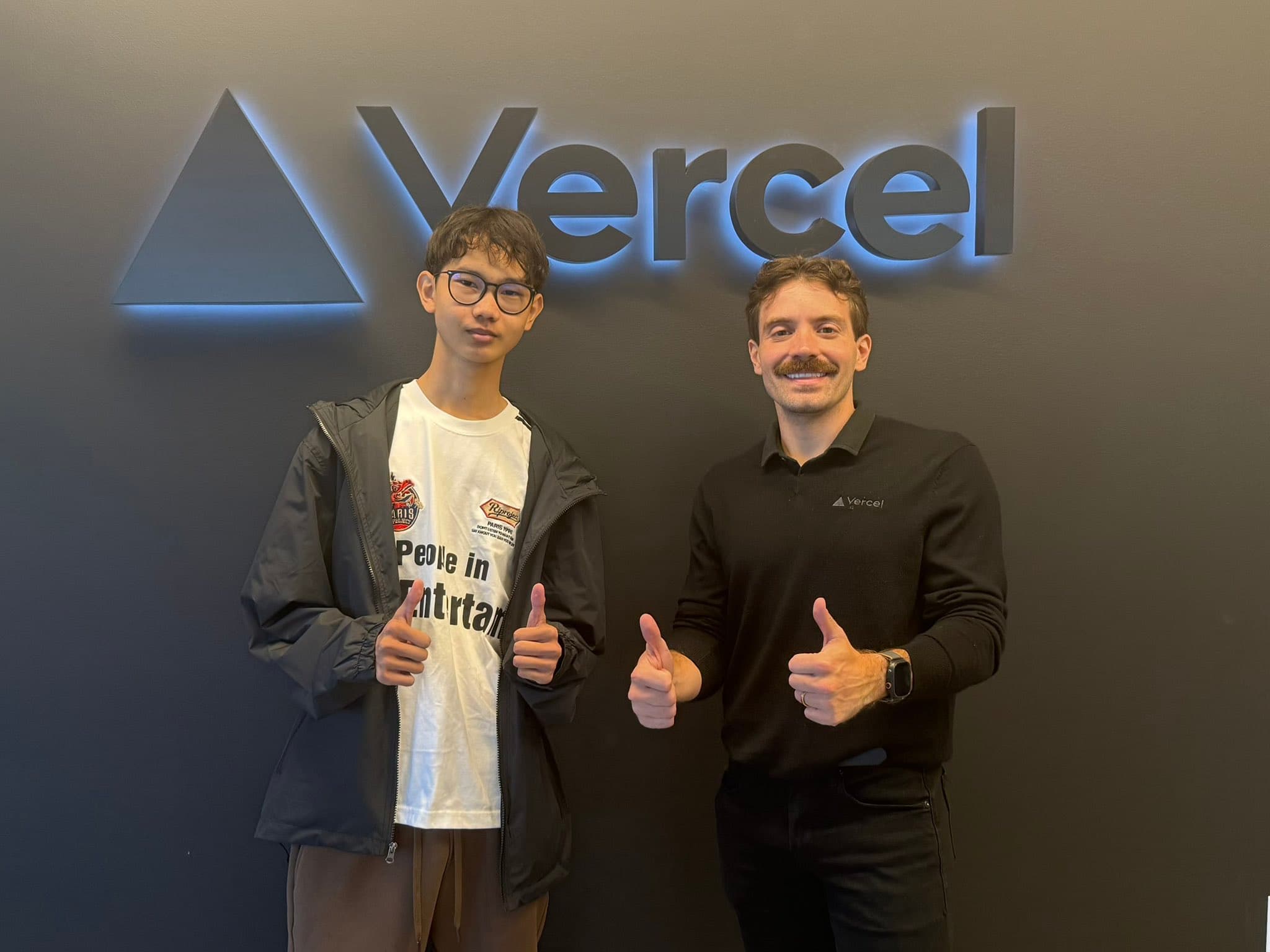 at vercel hq with rauchg